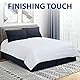 Cathay Home Bettrock aus doppelt gebürsteter Mikrofaser, plissiert, einfach anzubringen, ultraweich, farbecht und knitterfrei, Marineblau, Queen-Size-Bett