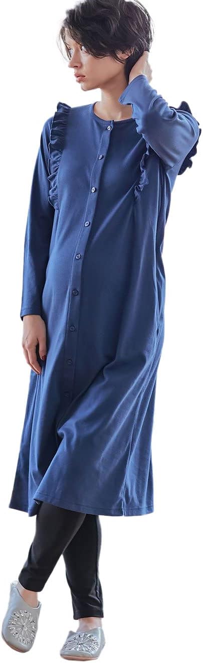 極美品 クリアーポンチジャージーワンピース ブルーレーベルクレスト