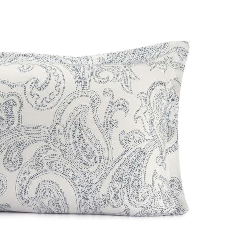 Image of Wakefit 100% Cotton Pillow Cover Set of 4 | 200 TC Soft & Breathable Pillow Cases | Standard Size 18 x 27 Inch | Skin Friendly, Durable & Gentle Machine Washable | Paisley