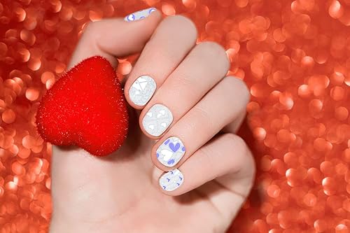 Miniatura 4 de 4 unidades de placas de estampado de uñas de San Valentín, plantillas de arte de uñas, plantillas de palabras dulces, juego de sellos de uñas,