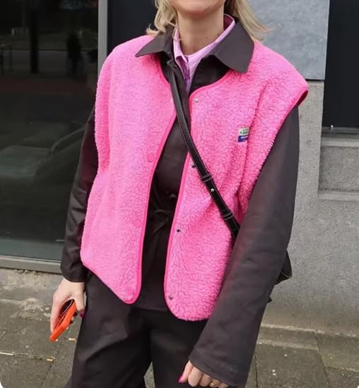 Women Fuzzy Cropped Vests Y2K Aesthetics Sleeveless Coats Fairycore Coquette Outfits Harajuku Comfy Streetwears2