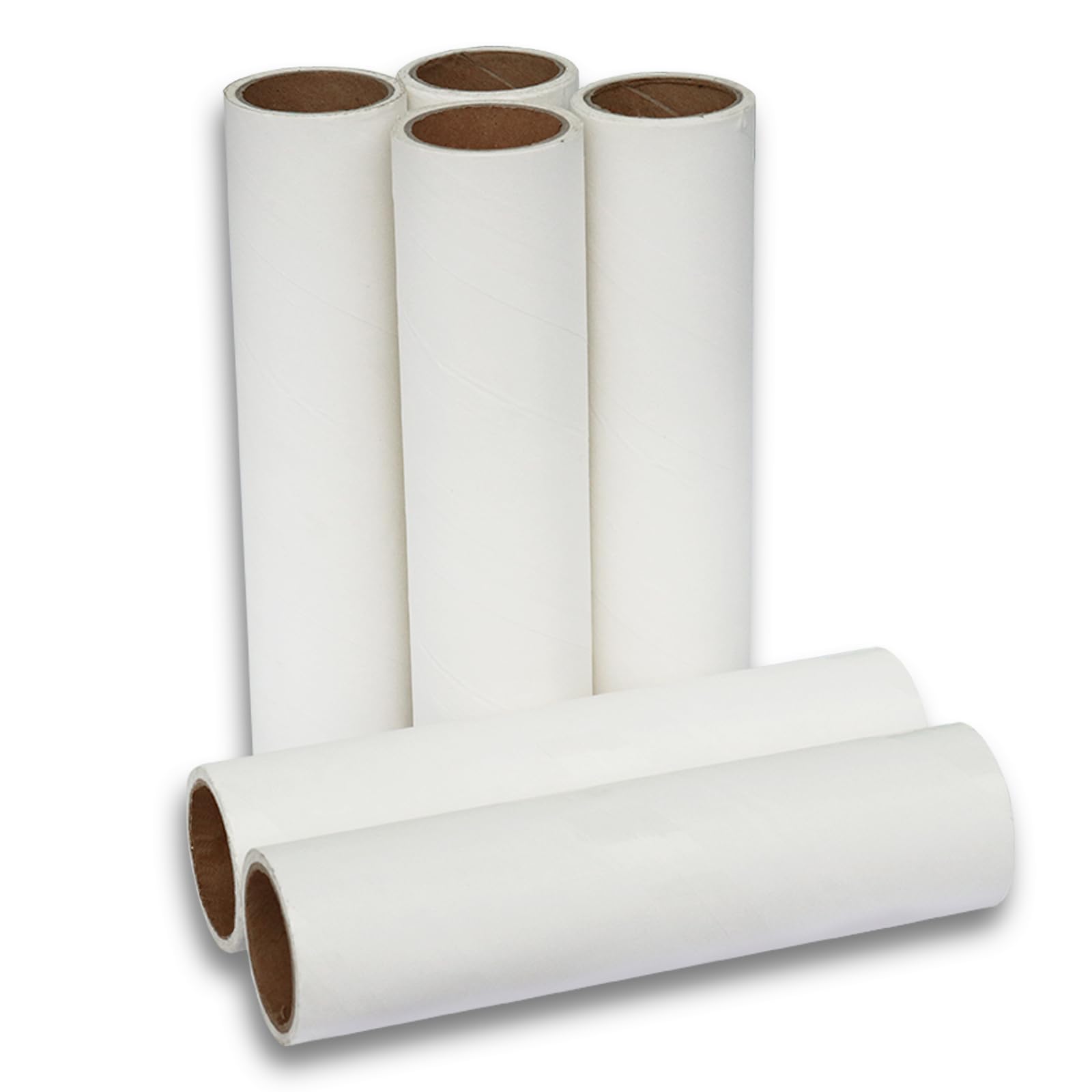 DrDirtLint Roller Refills (6 Packs 300 Sheets) for Lint Remover, 7.4 Inch Pet Lint Roller Refill for Floor Roller, Cleaning for for Cleaning Carpets, Cars, Cloth, and Pet Hair