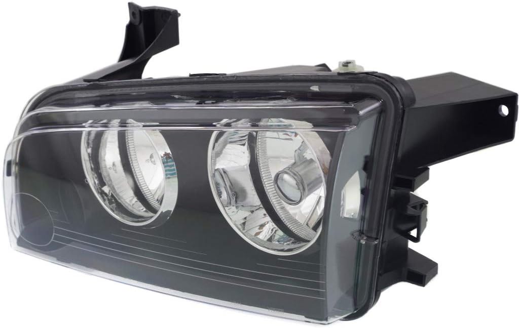 CarLights360: For 2008 2009 2010 Dodge Charger Headlight Assembly Driver Side w/Bulbs Black Housing-CAPA Certified For CH2502206 | 4806165AJ, 4806165AI, 4806165AH, 4806165AG