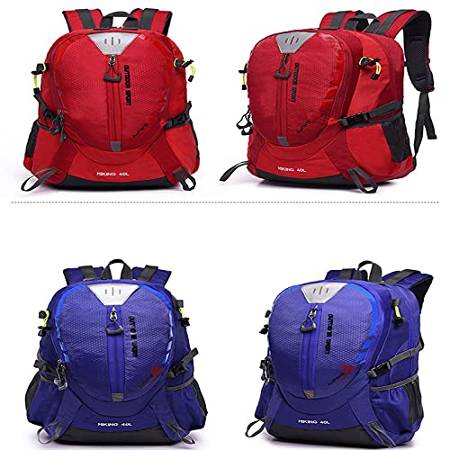 Mochila ligera deportiva Zhimei 40L para senderismo rojo miniatura 2