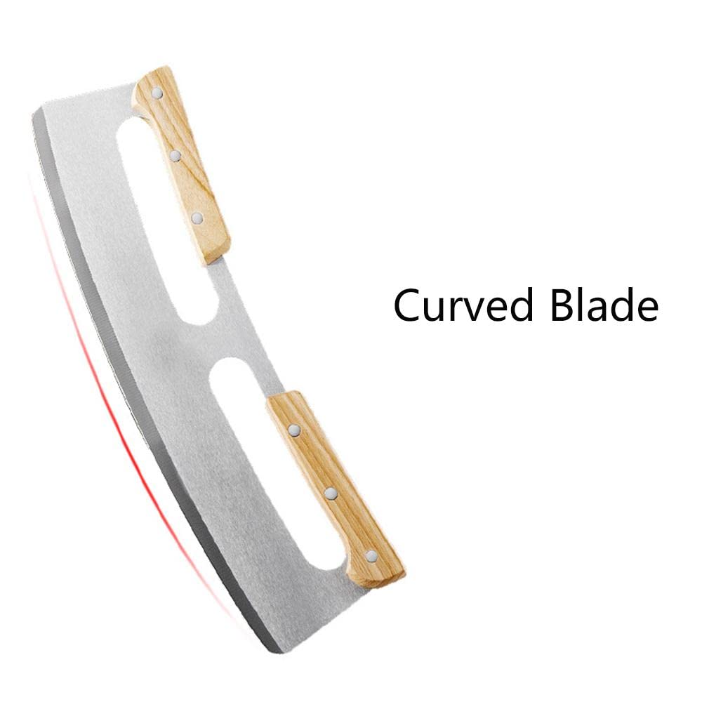 TopHomer Pizza Slicer Pizza Knife Cutter, Stainless Steel Pizza Cutter Rocker for Pizza Homemade Pasta Fudge Vegetable Lasagna Pies 35 x 11cm