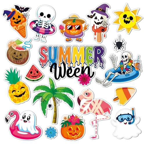 Imanes de refrigerador AnyDesign 18 piezas Summerween miniatura 1
