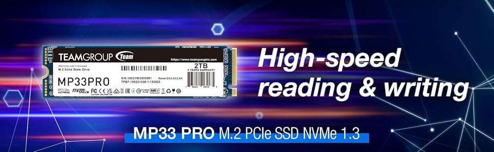 ★新品未開封！Team MP33PRO M.2SSD・ PCIEGEN3・2TB Amazon.com: TEAMGROUP MP33 PRO 2TB NVMe Internal SSD: 1.3