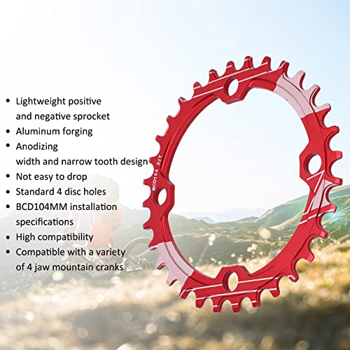 104BCD Stretto Largo, 32T Guarnitura Dente Piatto