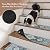 OJIA Stair Treads Non-Slip Carpet Stair Treads for Wooden Steps Indoor 15PCS, Soft Stair Runner Rubber Backing Carpet Treads for Wood Stairs, Safety Stair Rugs for Kids Elders Pets, Gray
