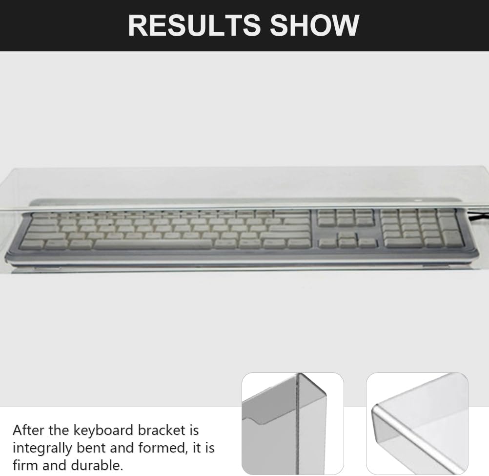 Computer Keyboard Acrylic Cover Clear Keyboard Cover Mechanical Keyboard Cover Clear Acrylic Anti- cat Lap top case Protective case White Desktop