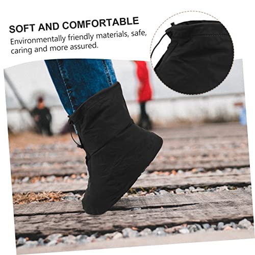 1 par de fundas impermeables para calzado unisex, cubrebotas antideslizantes para lluvia, ciclismo y actividades al aire libre miniatura 3