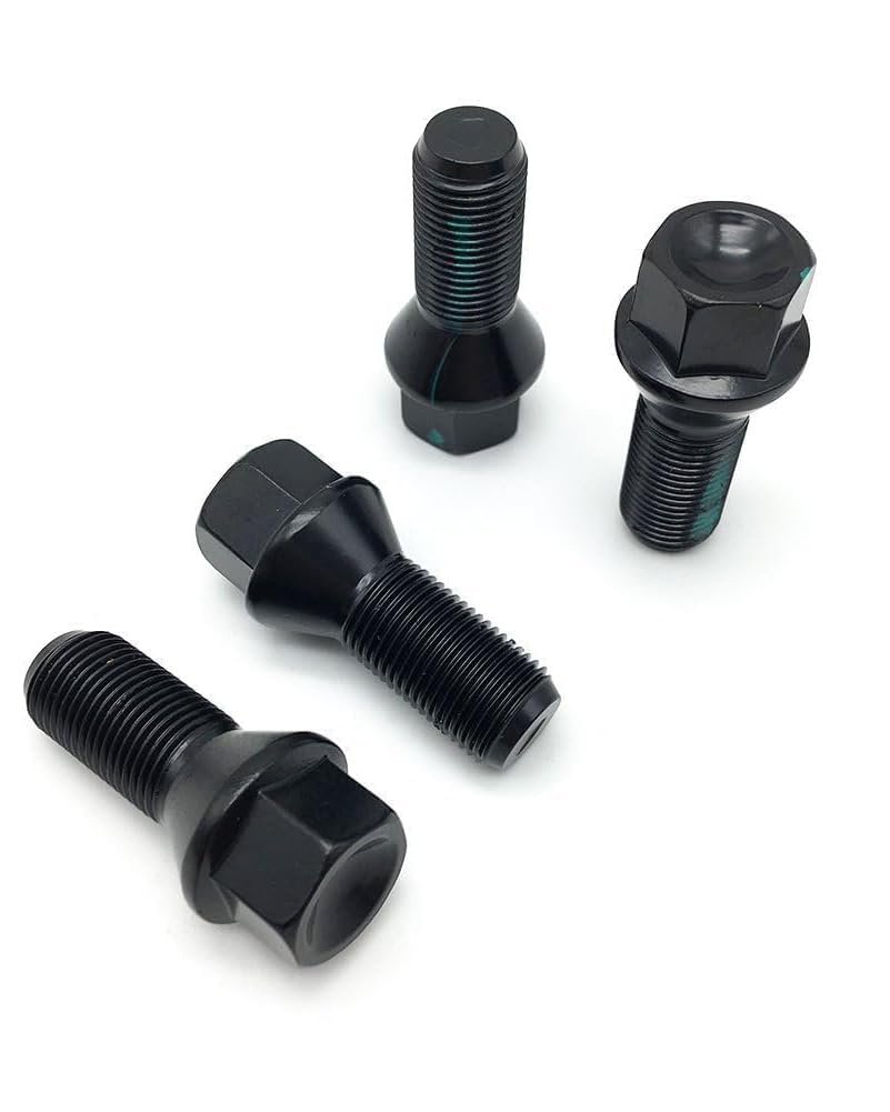 WayJun 4 Pcs Wheel Lug Nuts M14 X 1.25 Compatible with Select BMW F30 F35 F10 F02 E70 Models 36136781151 Wheel Stud