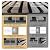 4 Packs Acoustic Wall Panel, 47.2"x23.6" Wood Slat Sound Absorbing Panel, Sound Proofing Panels for Office,Home Theater,Studio, Faux Marble