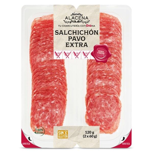 Salchichón de pavo extra Nuestra Alacena de Dia bandeja 2 x 60 g