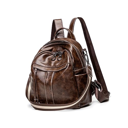 Sac à dos antivol vintage en cire d'huile idéal pour vos trajets urbains au quotidien