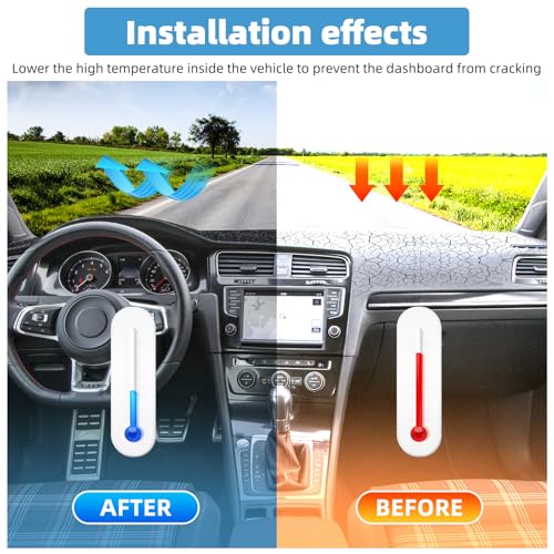 Image of Dash Cover Mat for Volkswagen VW Golf 7 MK7 GTI R Non-Slip Dashboard Cover Mat Sunshade UV Rays Protector Interior Accessories