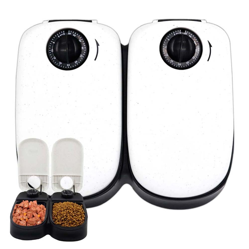 Amazon | SUGGEST ペットフィーダー 2食分 自動給餌器 ／自動餌やり器
