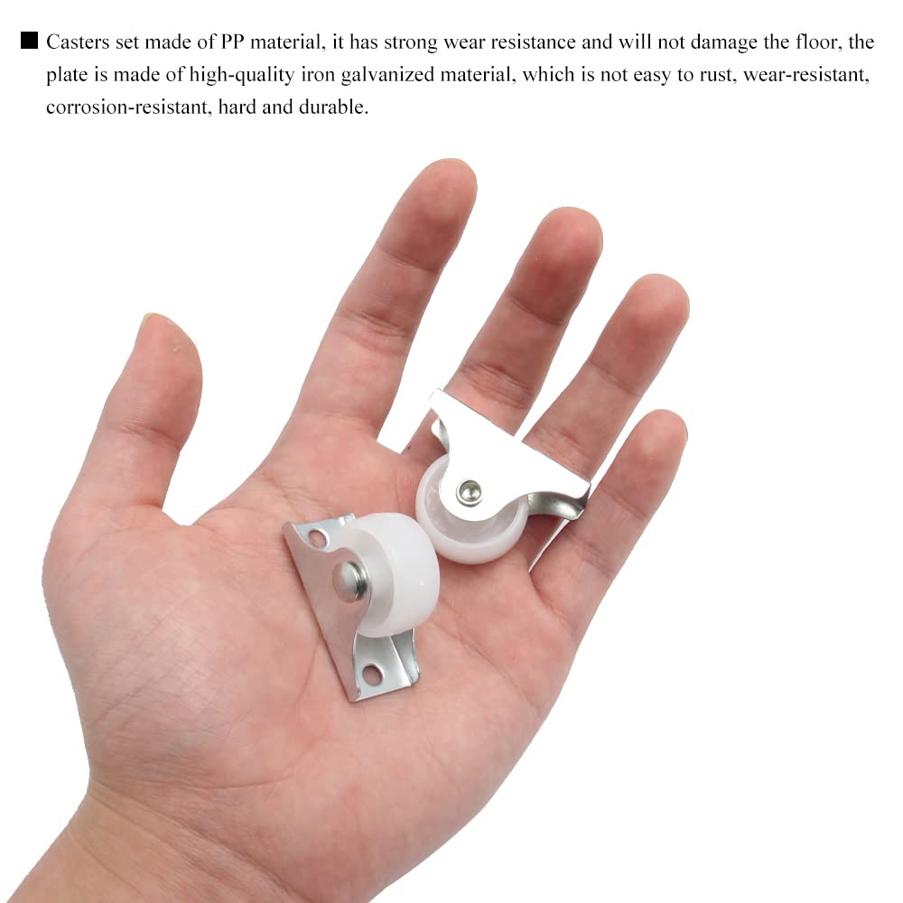 Keboyoe Yingcen 16 Pièce Petite Roulette 24 Mm Roulettes Pour