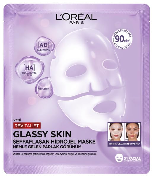 L’Oreal Paris Revitalift Glassy Skin Şeffaflaşan Hidrojel Maske