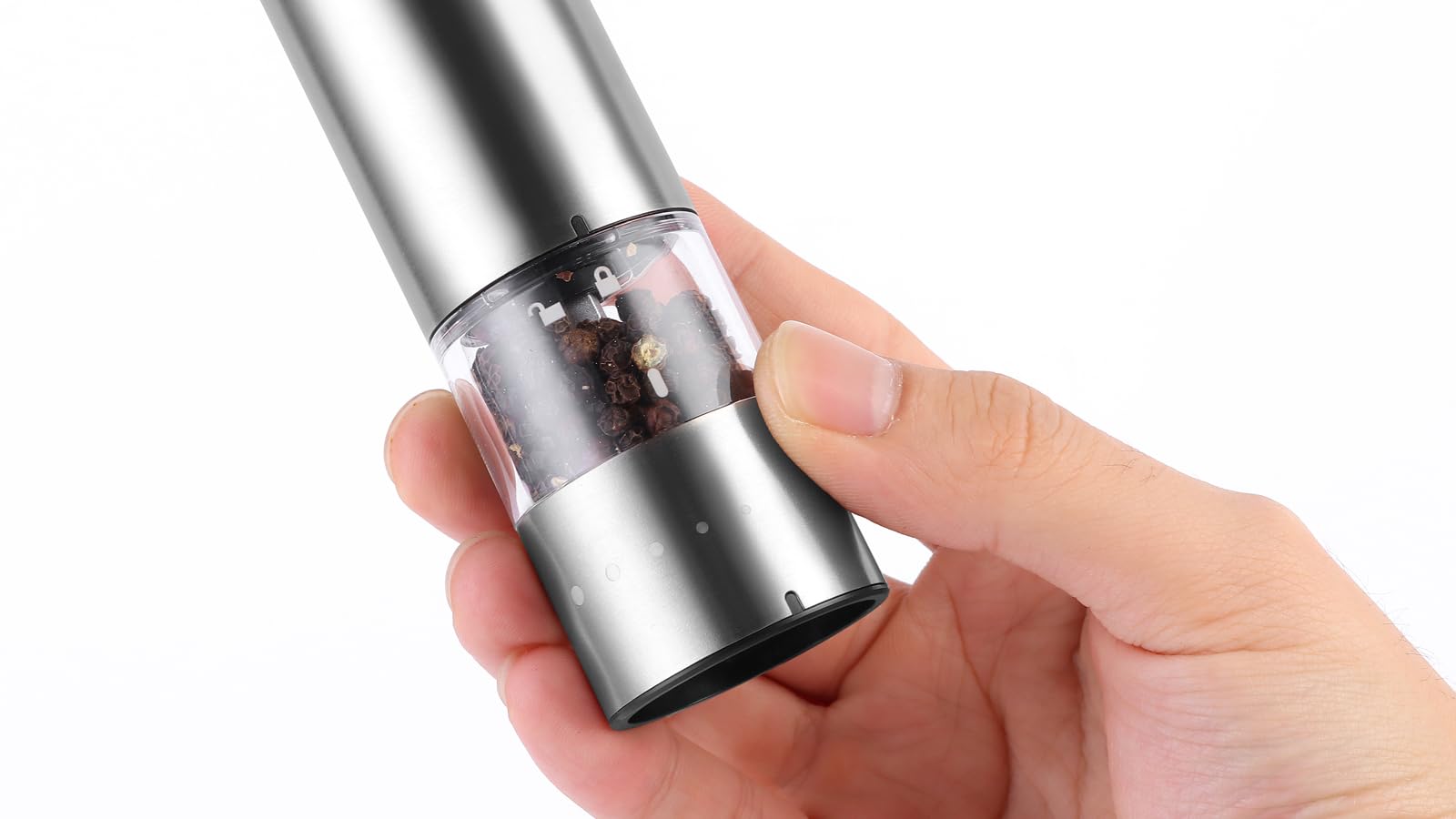 Russell Hobbs Electric Rock Salt and Pepper Grinder, Salt and