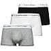 Produktbild Boxershorts mit niedrigem Bund der Marke Calvin Klein, 3 Stück in der Packung, in schwarz, weiß und grau (U2664G) Gr. Large, White, Grey , Black