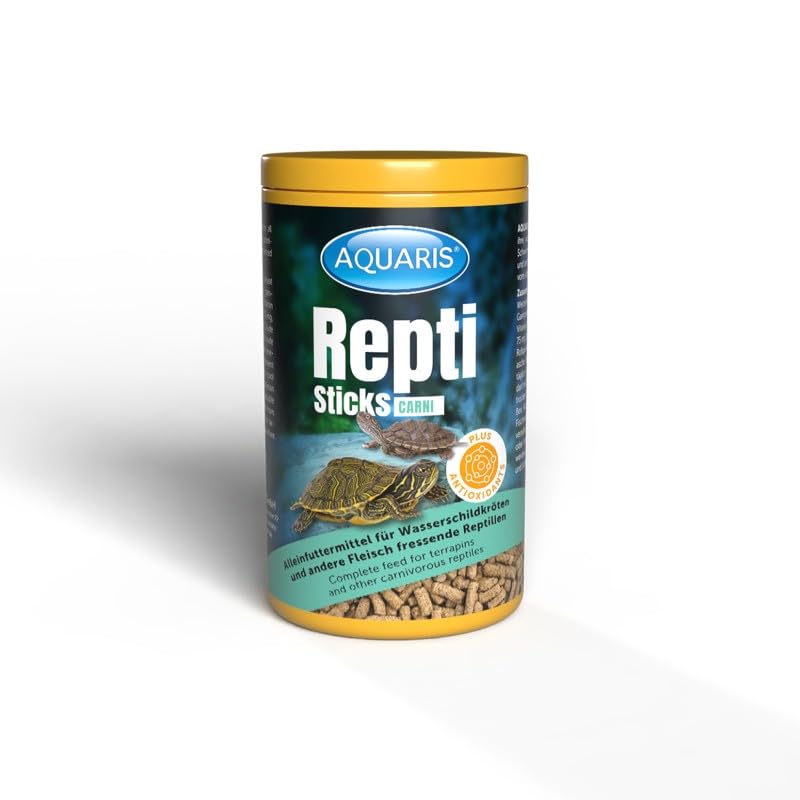Aquaris Repti Sticks - Alimento para Tortugas - 75g / 250 ml. Alimento para Tortugas de Agua Adaptado a Las Necesidades de Crecimiento Saludable de Las Tortugas de Agua y Las Tortugas de pantano