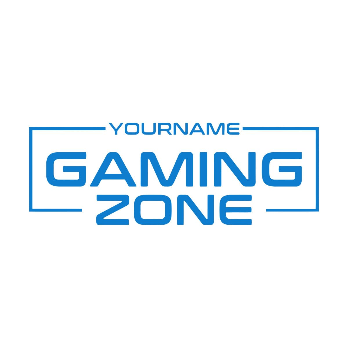 Custom Gaming Zone, Personalised Gaming Decal, Eat Sleep Vinyl Sticker, Gamer Lover Gift for Boy Bedroom Small - 20x57cm — image 1