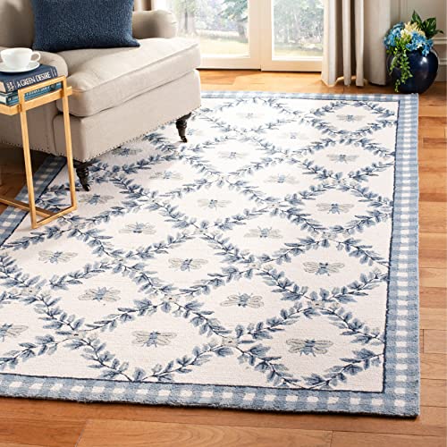 Safavieh Chelsea Ivory & Blue Area Rug (9' x 12')