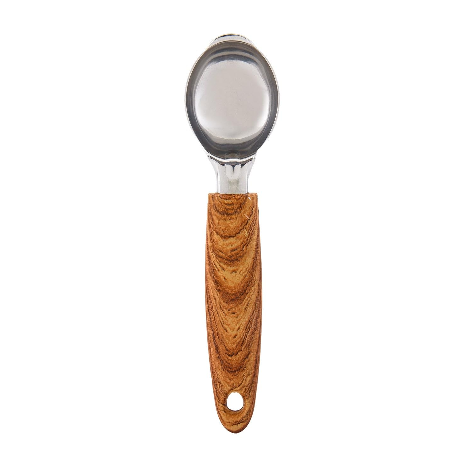 aramco imports incHB Ice Cream Spoon 8in SS with Wood Like PP Handle 643700261380