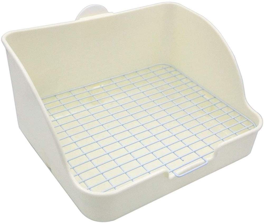 CLQ Pet Small Rat Toilette, Square Potty Trainer Ecke Wurf Bettwäsche Box Pet Pan Für Kleintier/Kaninchen/Meerschweinchen/Frettchen
