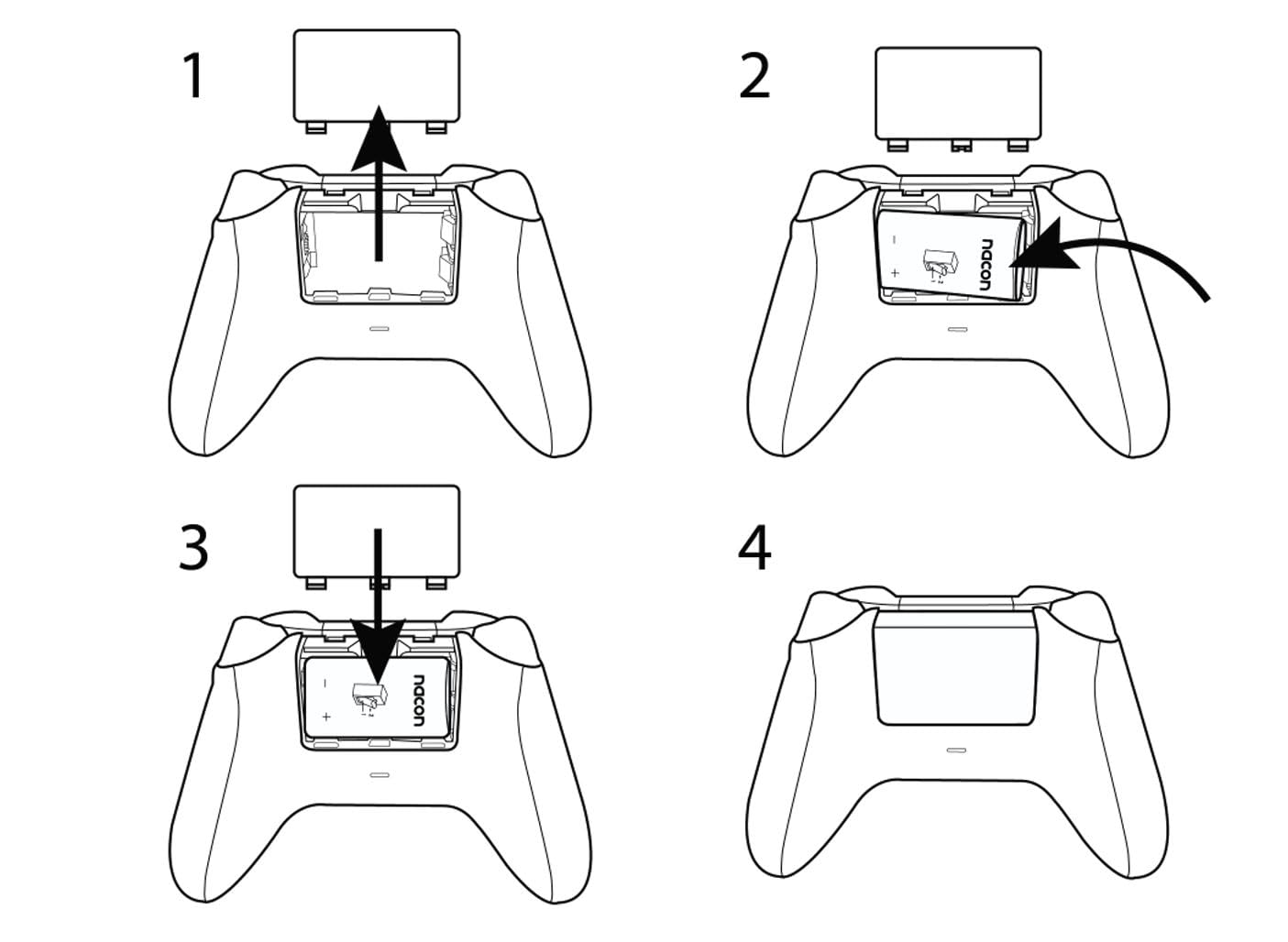 Nacon Double Chargeur pour Manettes Xbox Series X|S & Xbox One + Deux Batteries Rechargeables Haute capacité - Câble USB 1 mètre – Licence Officielle Xbox - XBXBATTERYBOX