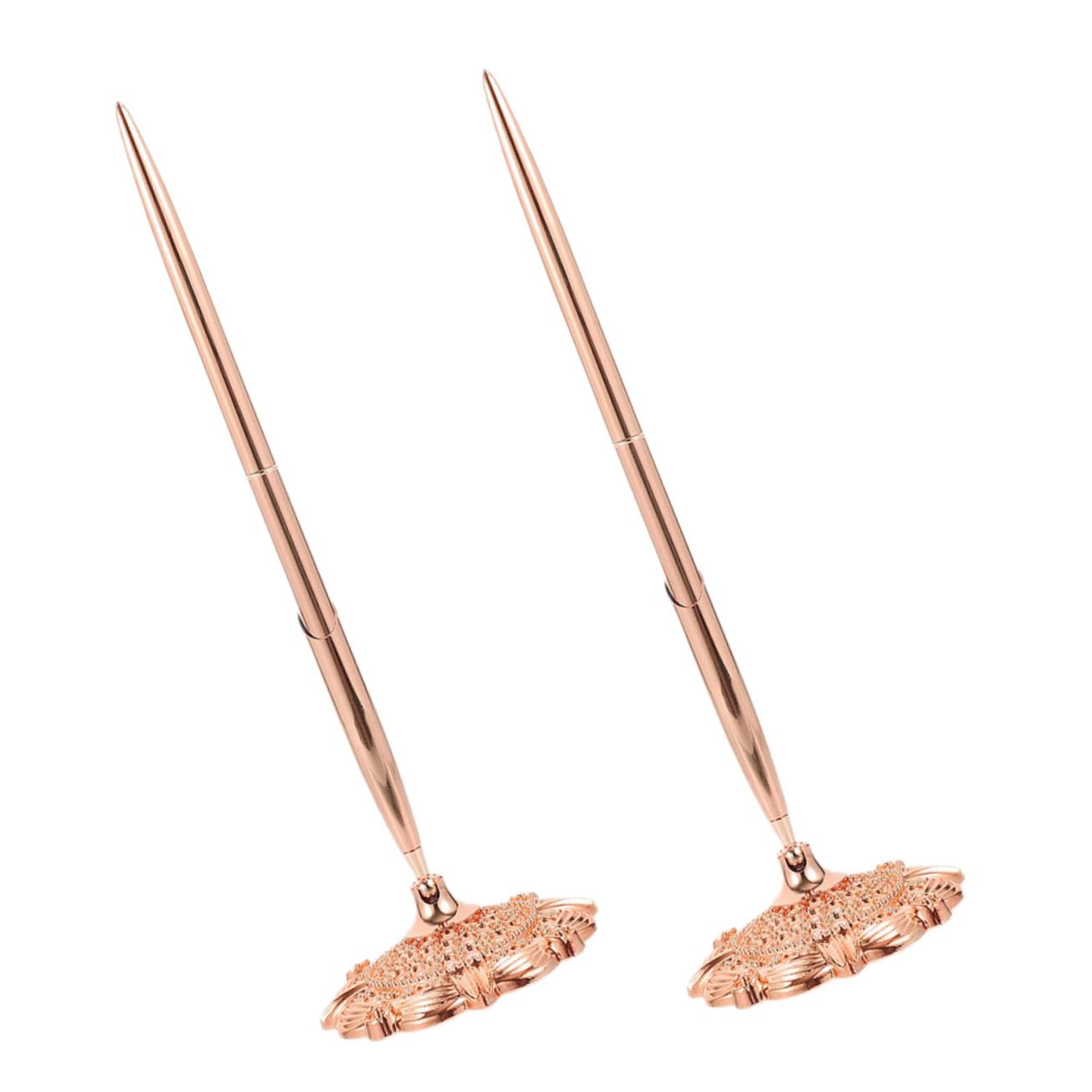 Angoily 2pcs Multi-function Ballpoint Pen for Office Hotel Bank Smooth Writing Ergonomic Design Comfortable Grip Signature Pens for Desktop Use