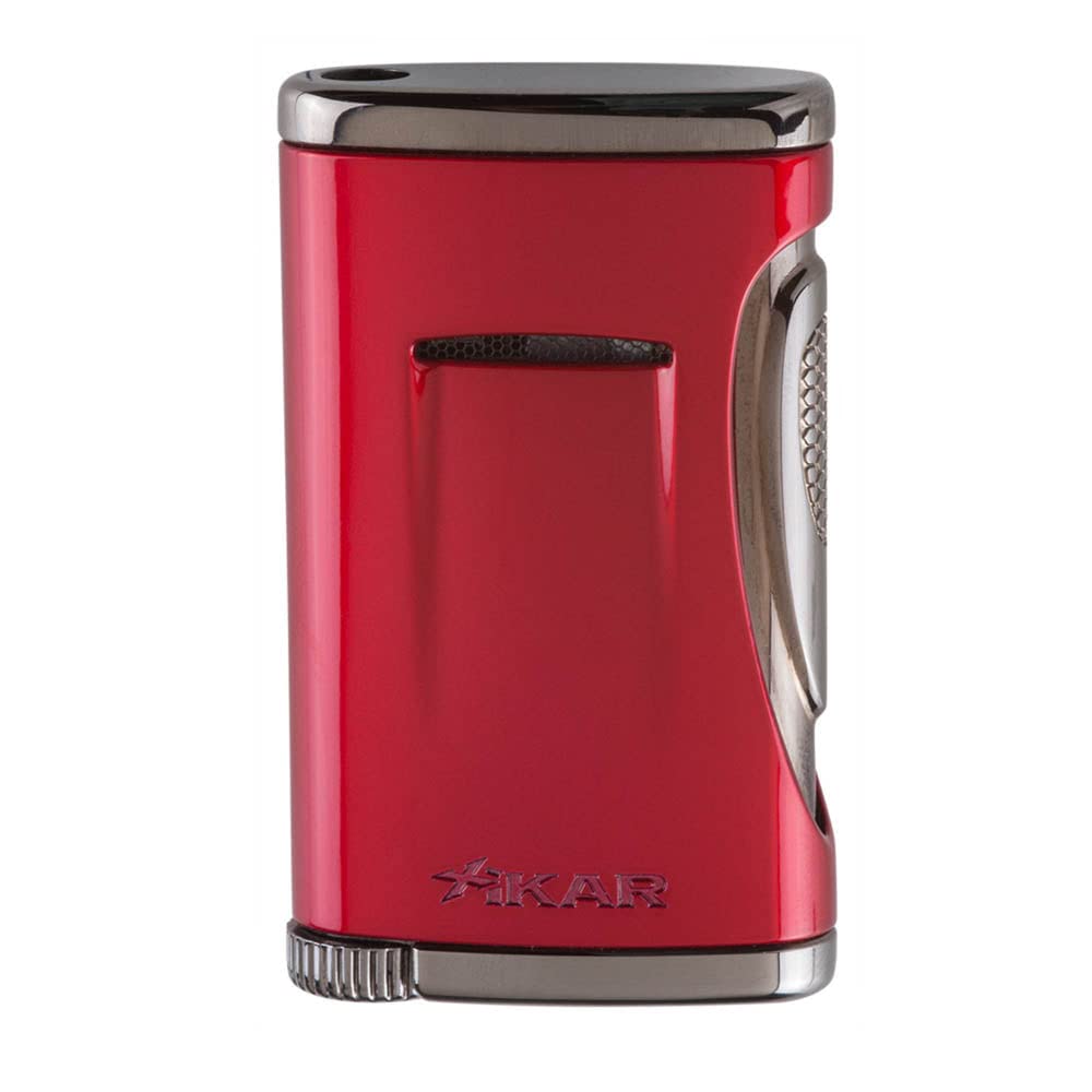 Briquet Xikar Xidris Single Jet rouge, l'excellence de l'arche de dégustation