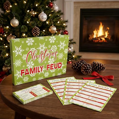60 Pcs Christmas Family Feud Juego Navideño de Preguntas miniatura 5