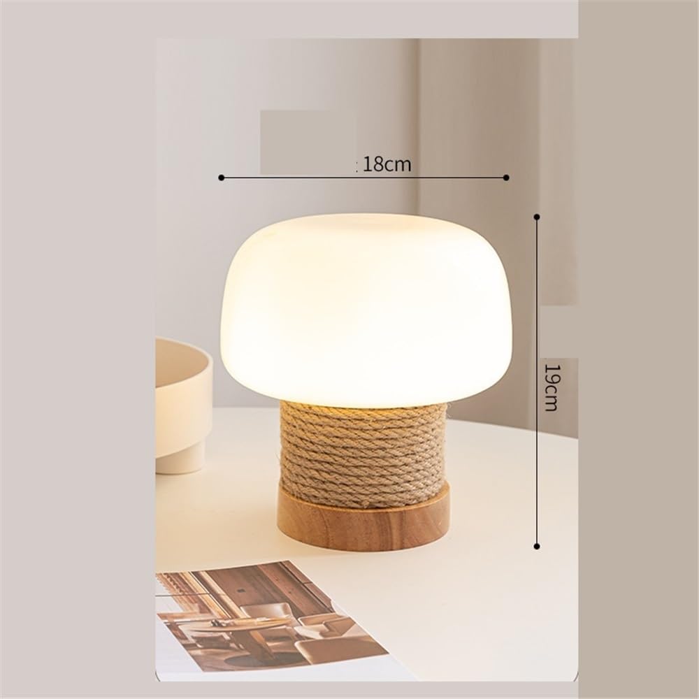 Affascinante Lampada da tavolo in legno for camera letto, comodino, decorazione d'atmosfera Arredamento per la casa