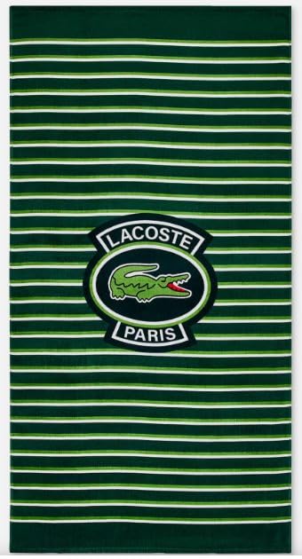 Home Logo Golf Striped Cotton Beach Towel