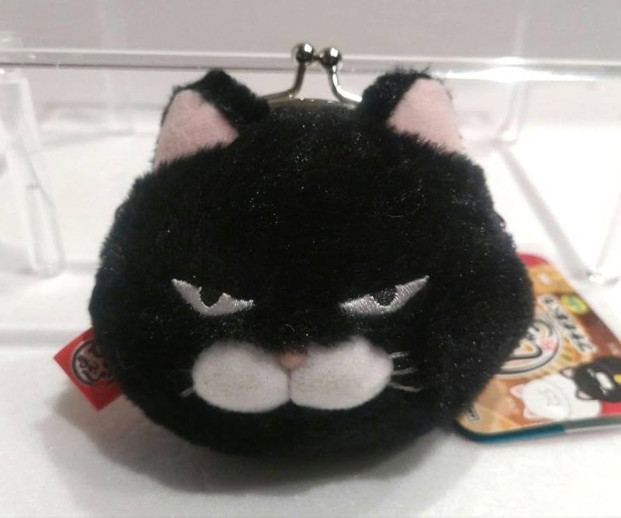 猫まんま Amazon.co.jp: ひげまんじゅう プチがまぐち 黒豆 黒猫