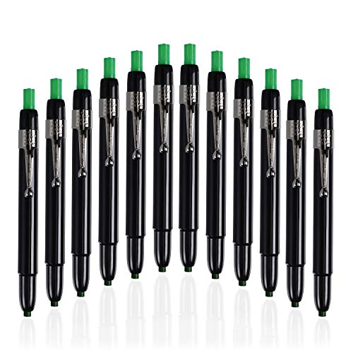 Listo 1620 Box of 12 Green Color China Markers/Grease Pencils/China Marking Pencils/Wax Pencils