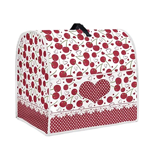Hechitok Cherry Kitchen Aid Mixer Cover Stand Mixer Cover Compatible 4.5-5 Quart(14.9