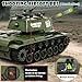 Supdex 1/18 Soviet Union KV1 RC Tank, 2.4G Army Model Toy with Smoke, Sound and Lights, 165ft Remote Control, All-Terrain Indoor Outdoor Toy for Kids & Adults