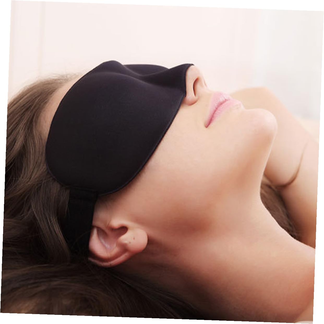 ERINGOGO 2pièces Masque de Sommeil Lot de Masques de Nuit Cache-yeux Bandeaux Noir Unique