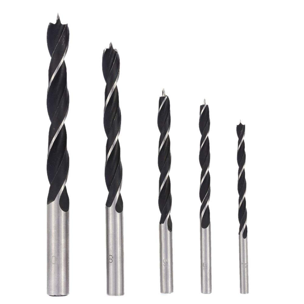 AASONS Brad Point Drill Bits Set Woodworking Drill Bits 5pc Set-image-28