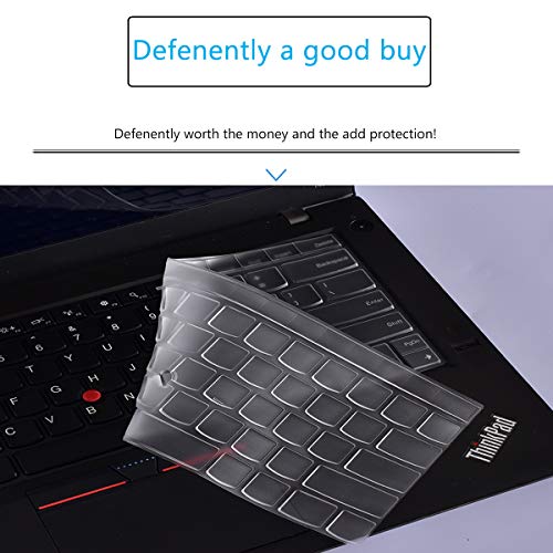 Image of Keyboard Cover for Lenovo ThinkPad 14 inch E480 E485 E490 E475 E470 E470c, ThinkPad 14 inch T460(s) T470(s) T480(s) T490 /S T495(S), ThinkPad L390 L460 L470 L480 14 inch, Thinkpad A475 A485-TPU