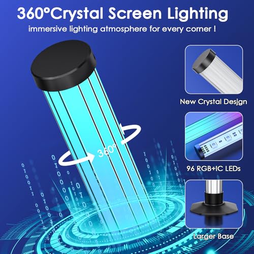 Lampe d'ambiance 360° pour salon avec synchronisation musique