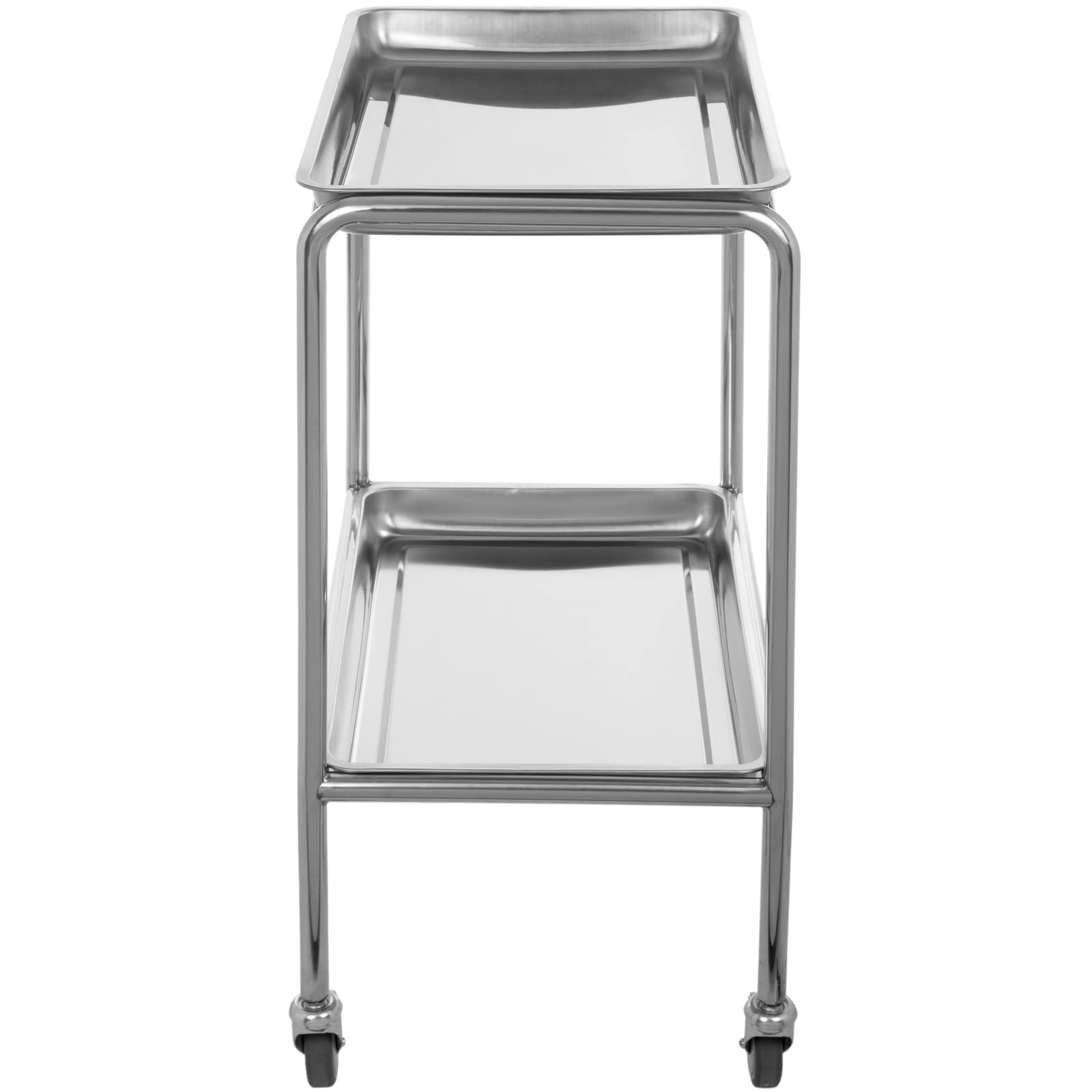 PrimeMatik - Mesa Auxiliar para Instrumental quirúrgico en Acero Inoxidable 61.5 x 40 x 84