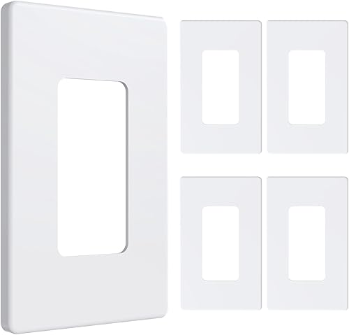 Cubierta de tomacorriente, placa de pared decorativa sin tornillos, cubierta de enchufe de alimentación para interruptor de luz, tamaño estándar de