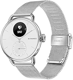 TRUMiRR Kompatibel mit Withings ScanWatch 38mm Armband, 18mm Mesh Gewebtes Edelstahl Armband Quick Release Metall Uhrenarmband für Withings Steel HR 36mm / Move/Steel Smartwatch
