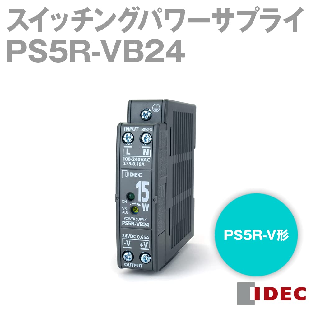 5D112 IDEC スイチング電源 PS5R-VF24 保証付き PS5R-VG24 | PS5R-V形スイッチング電源 DINレール取付 240W・24V