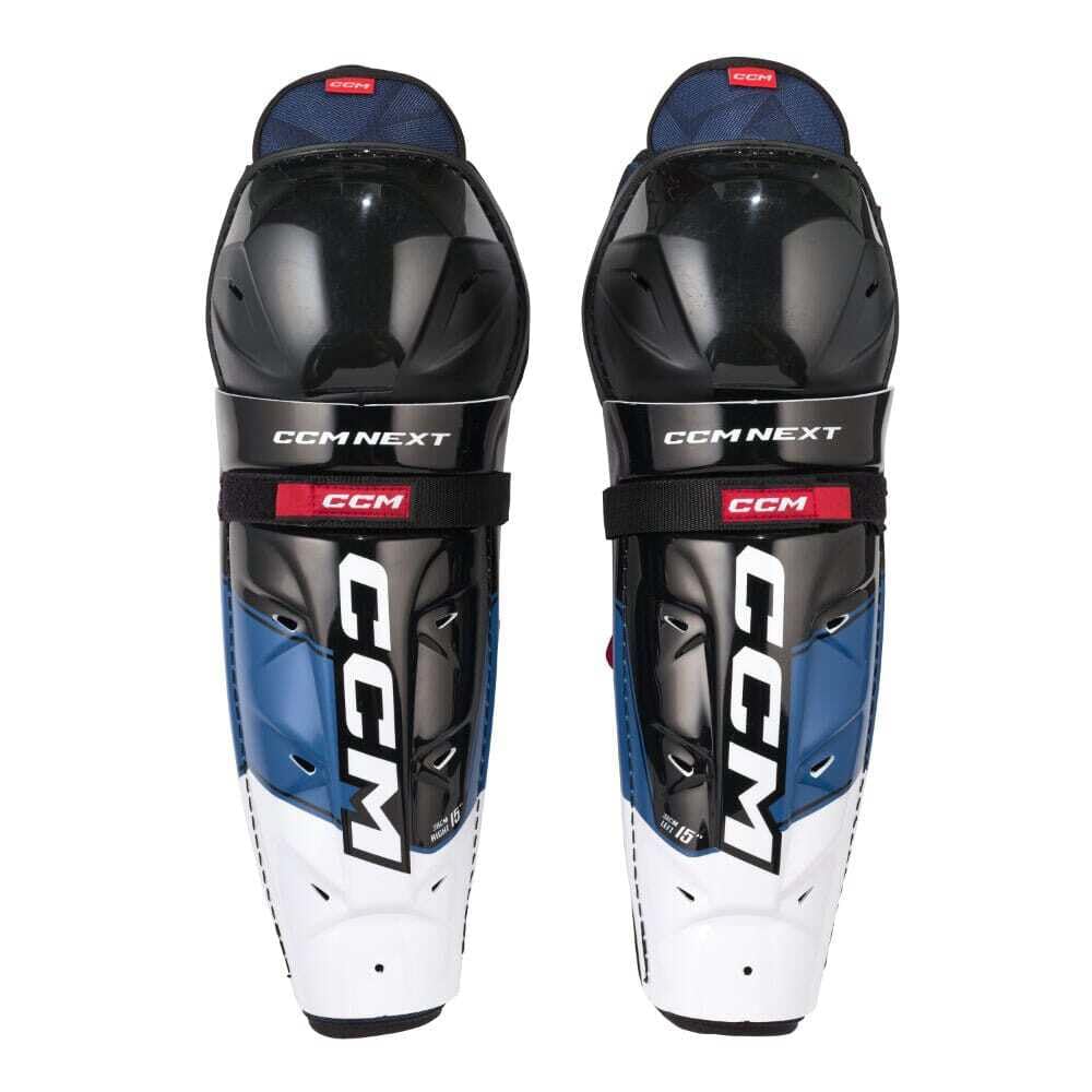 CCM Next - Espinilleras para hockey sobre hielo