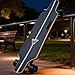 vnmudzeo Skateboard Elettrico Longboard Fuoristrada da 350 W - con Telecomando A 4 velocità, Power Display, per Esterni Esploratori 8km